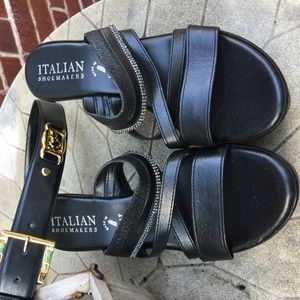 NEVER WORN ITALIAN SHOEMAKERS PLATFORMS - Size 10